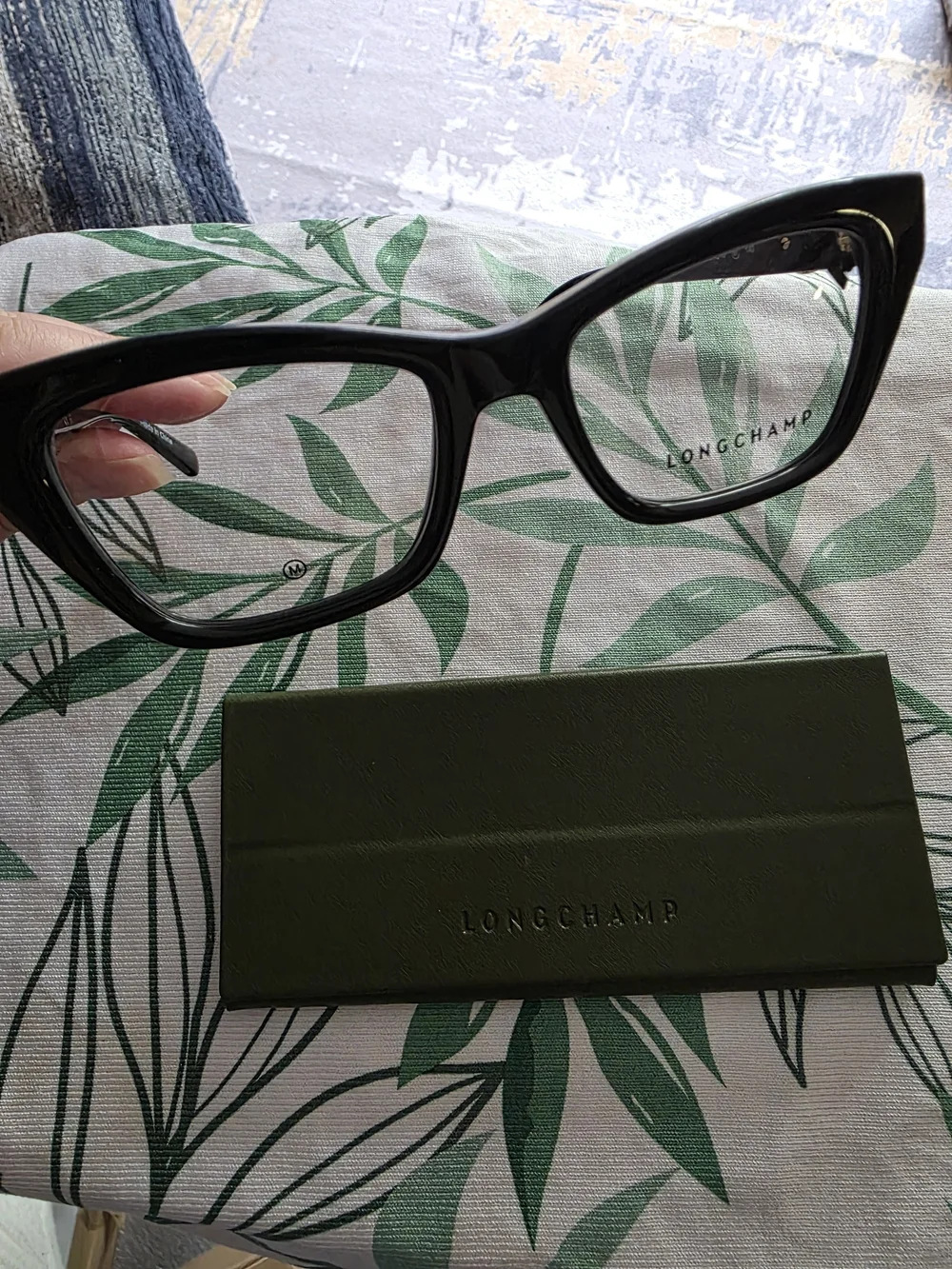 Longchamp LO2762 Black Eyeglasses 51-18-140 Gold Logo RX Frames NEW